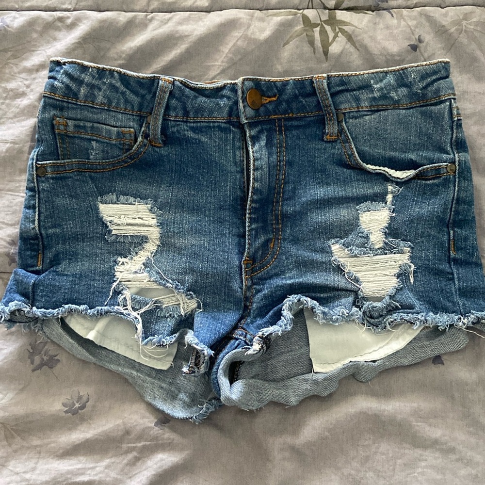 RSQ Venice mid rise jean shorts